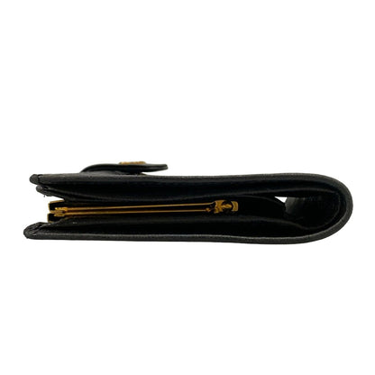 Chanel Wallet Bicolor Black Gold Kiss Lock Lambskin — view 9