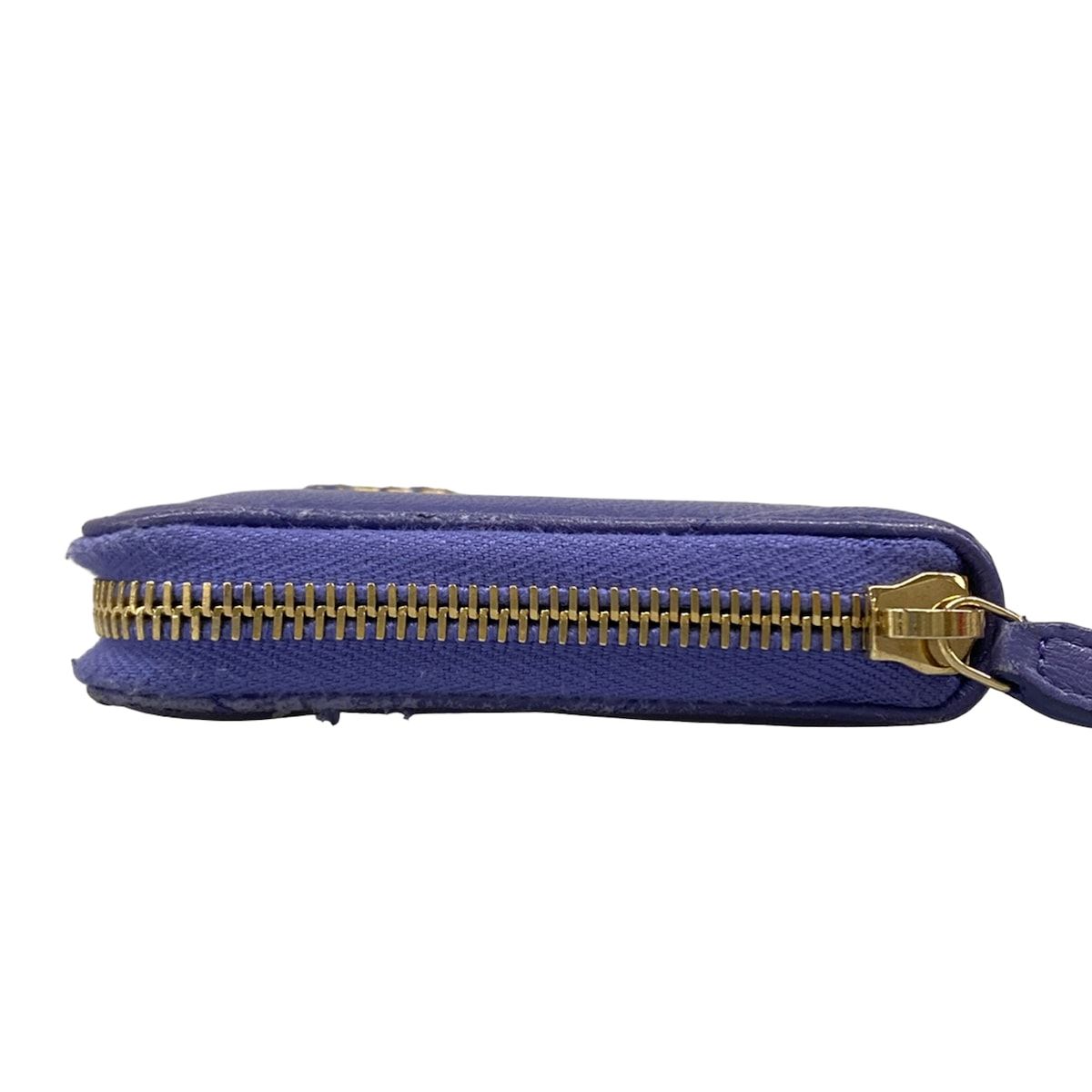 Chanel Wallet 19 Long Zip Purple Zip Around CC Logo Lambskin — view 9