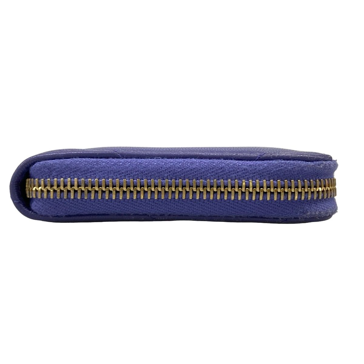 Chanel Wallet 19 Long Zip Purple Zip Around CC Logo Lambskin — view 8