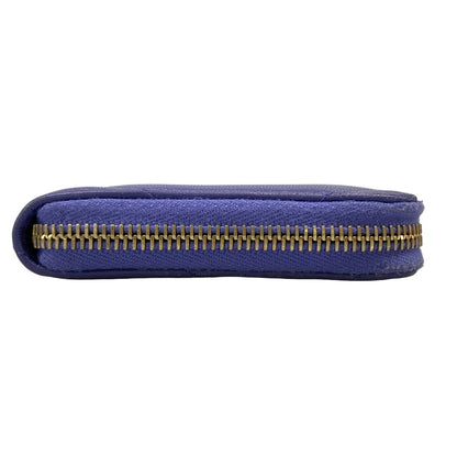 Chanel Wallet 19 Long Zip Purple Zip Around CC Logo Lambskin — view 8