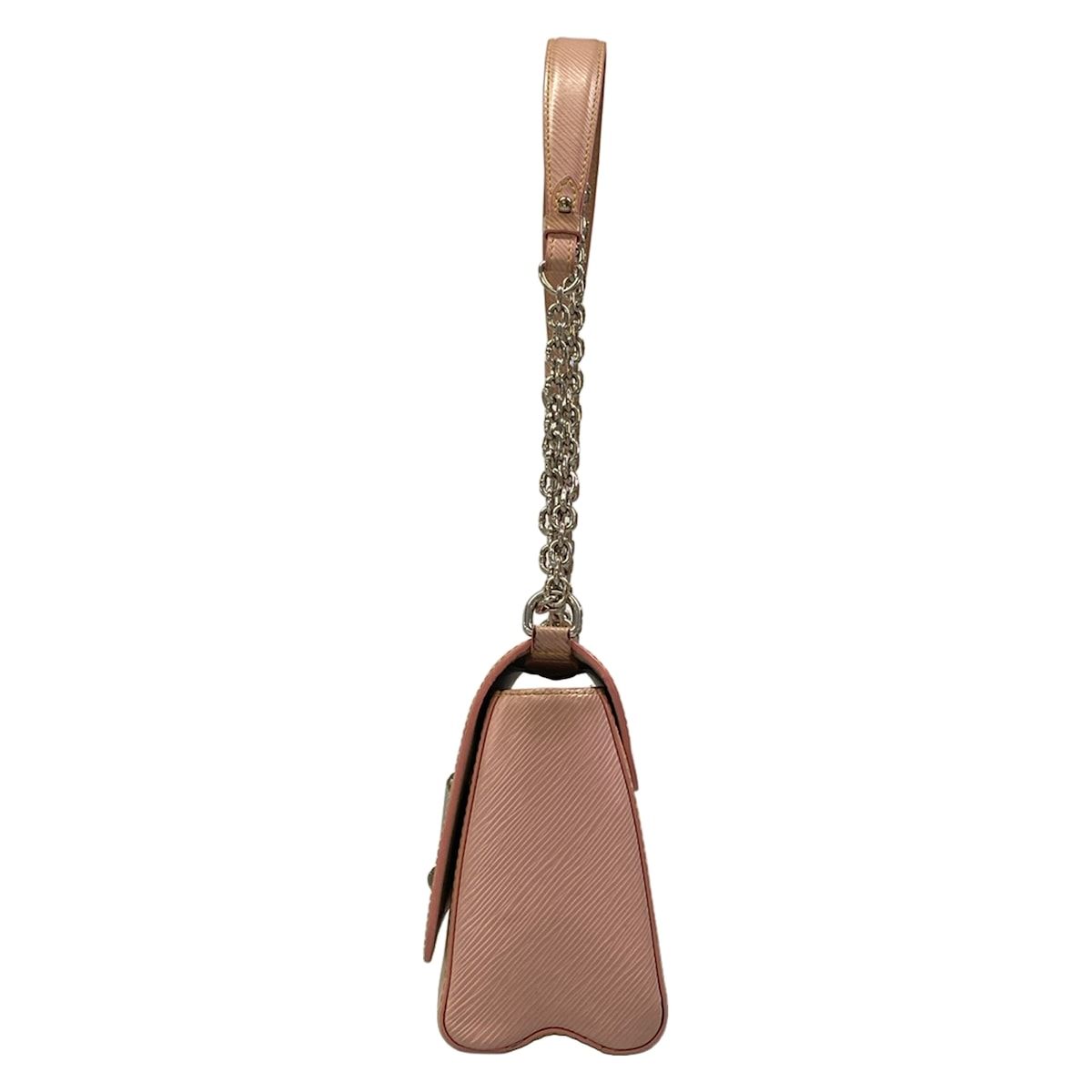 Louis Vuitton Shoulder Bag Twist Rose Ballerine Leather Cowhide — view 4