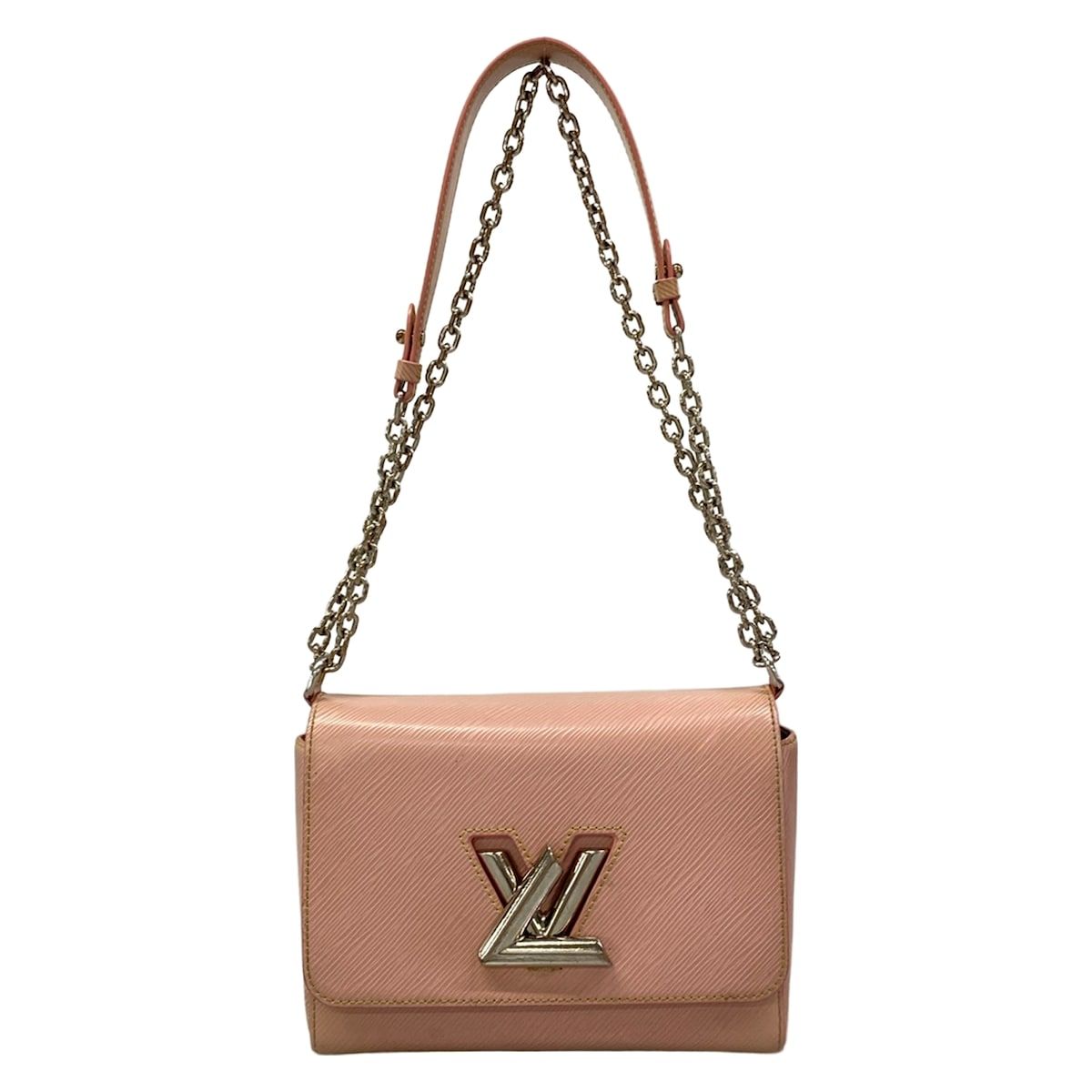 Louis Vuitton Shoulder Bag Twist Rose Ballerine Leather Cowhide