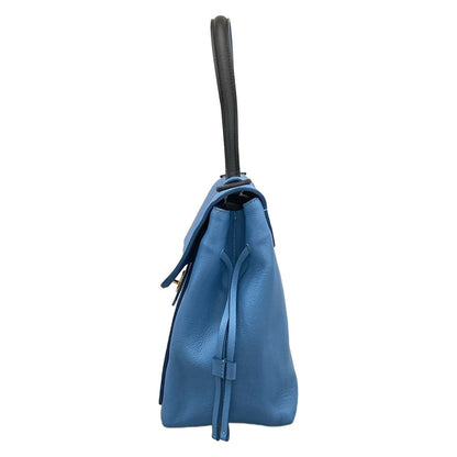 Louis Vuitton Handbag Lockme Light Blue Black Leather — view 4
