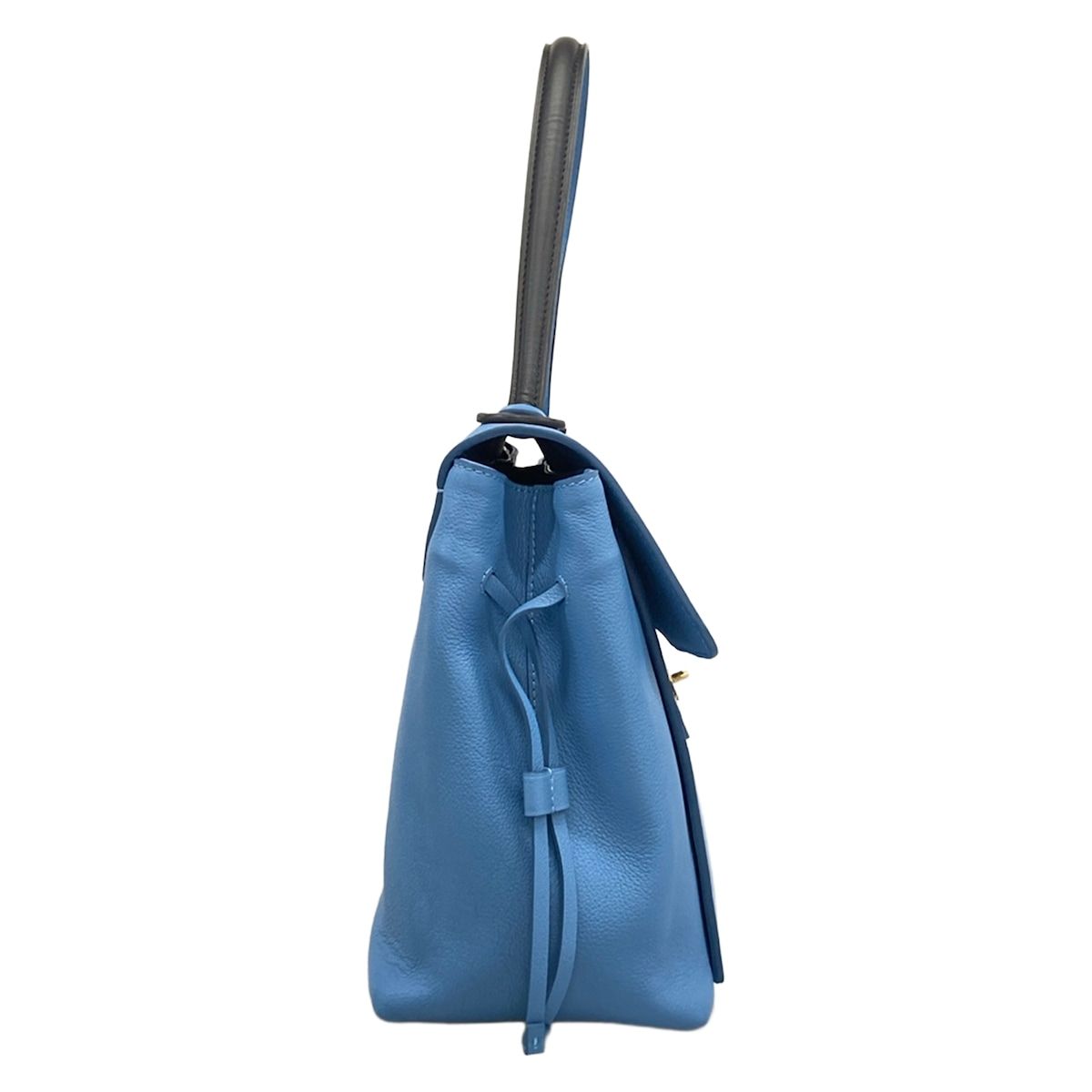 Louis Vuitton Handbag Lockme Light Blue Black Leather — view 2