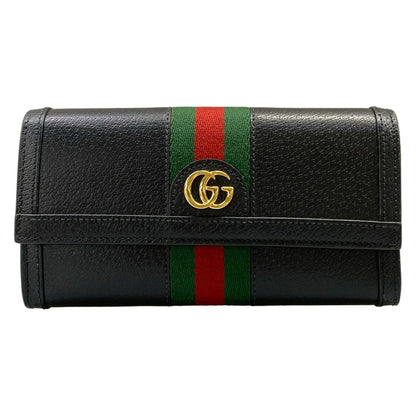 Gucci Wallet Ophidia Black Leather