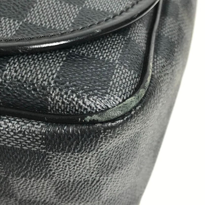 Louis Vuitton Shoulder Bag Daniel GM Damier Graphite Canvas Black — view 6