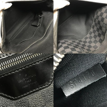 Louis Vuitton Shoulder Bag Daniel GM Damier Graphite Canvas Black — view 9