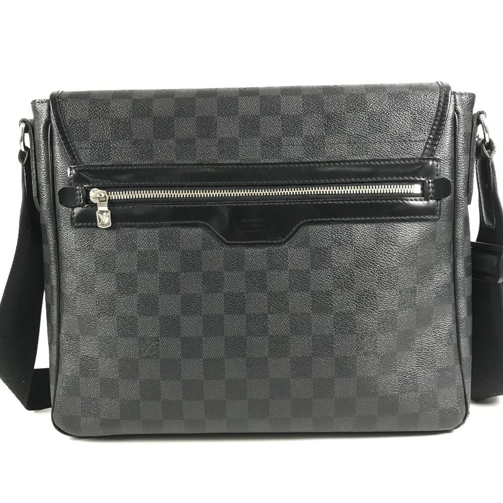 Louis Vuitton Shoulder Bag Daniel GM Damier Graphite Canvas Black — view 2