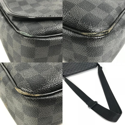 Louis Vuitton Shoulder Bag Daniel GM Damier Graphite Canvas Black — view 7