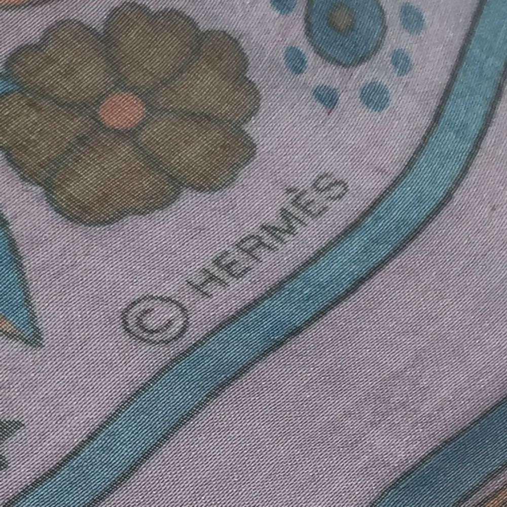 Hermes Scarf Carre 140 Silk Purple — view 7