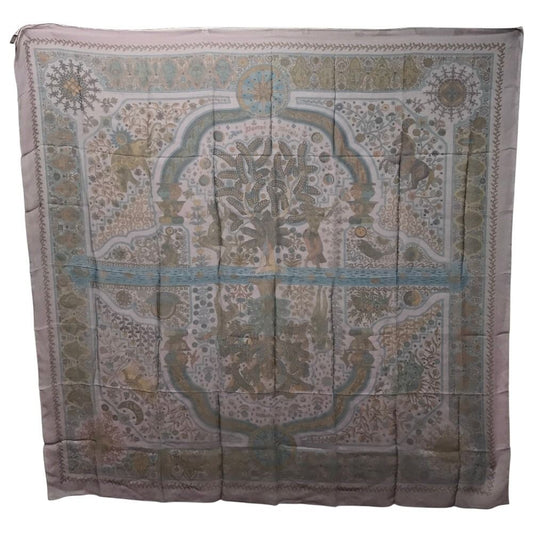 Hermes Scarf Carre 140 Silk Purple