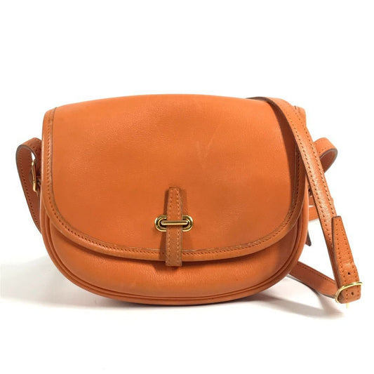 Hermes Shoulder Bag Bardo Golf Mini Leather Orange