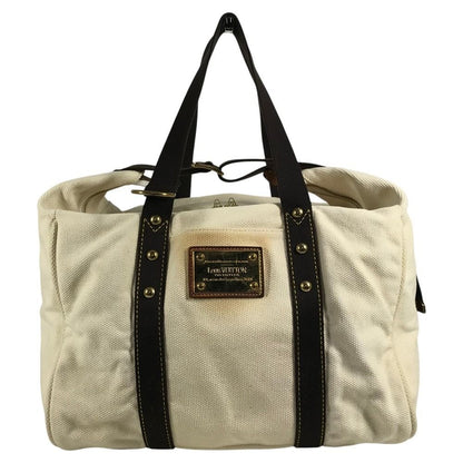 Louis Vuitton Shoulder Bag Cabas GM Canvas Ecru White