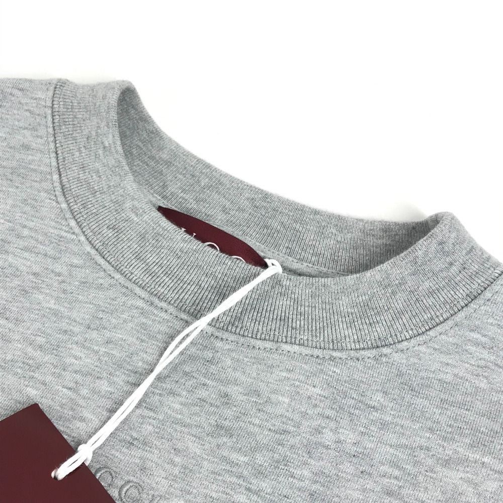 Gucci Sweatshirt Logo Long Sleeve Cotton Gray — view 3