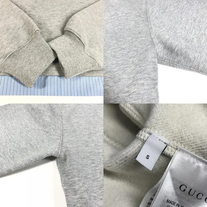 Gucci Sweatshirt Logo Long Sleeve Cotton Gray — view 8