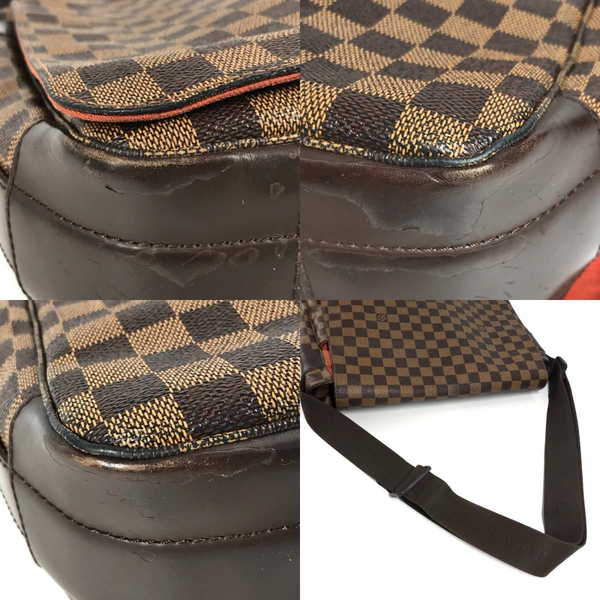 Louis Vuitton Shoulder Bag Bastille Damier Canvas Ebene Brown — view 7