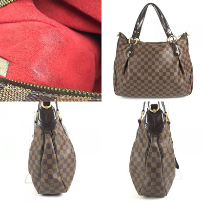 Louis Vuitton Shoulder Bag I-vora Damier Canvas Ebene Brown — view 7