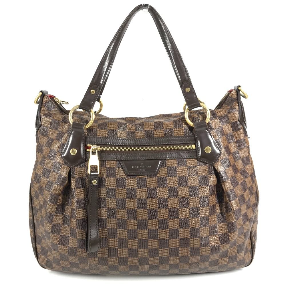 Louis Vuitton Shoulder Bag I-vora Damier Canvas Ebene Brown