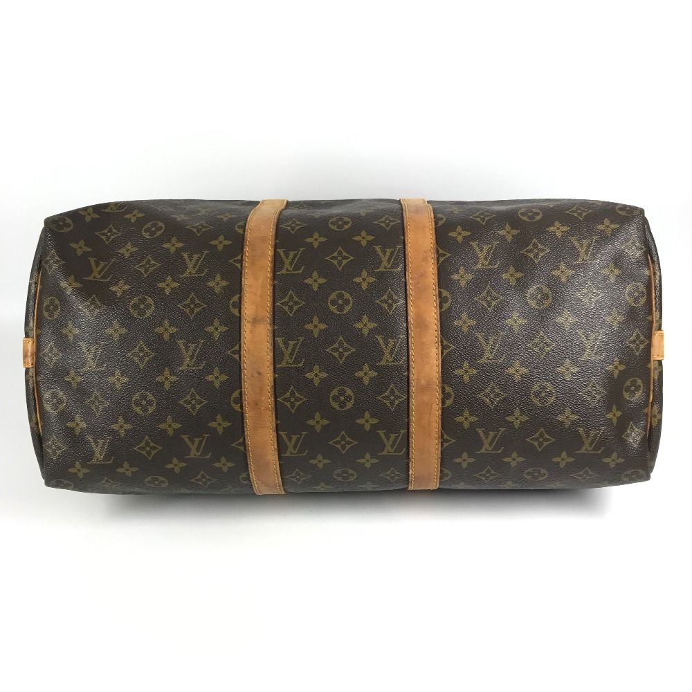 Louis Vuitton Boston Bag Keepall Bandouliere 50 Monogram Canvas Brown — view 5