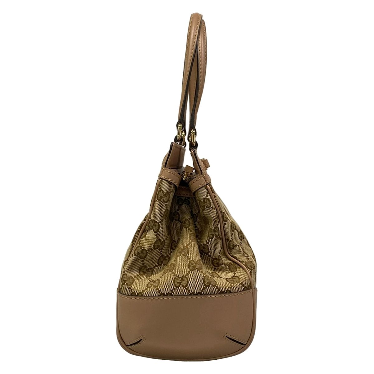 Gucci Handbag GG Pattern Mayfair Dark Brown Beige Leather — view 2