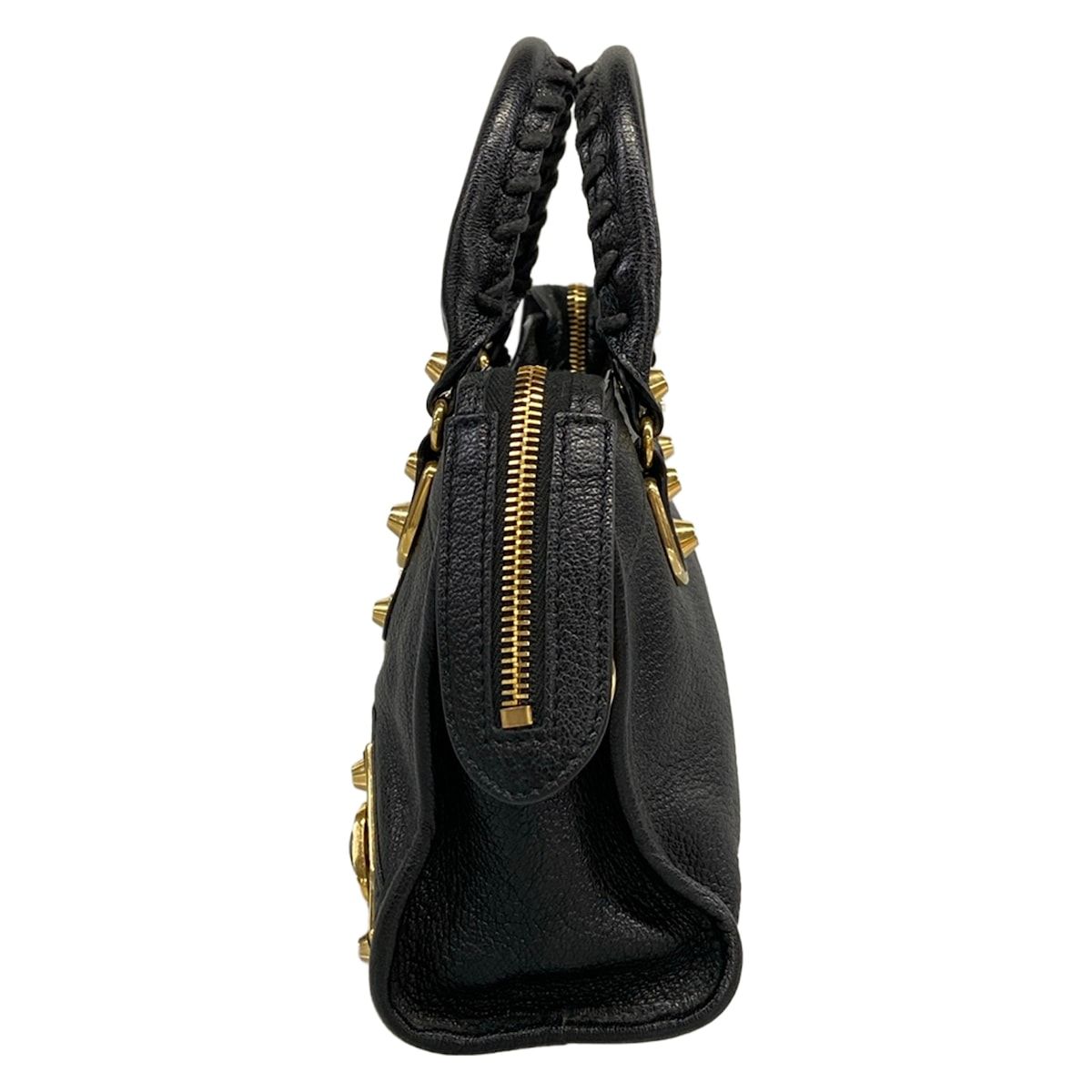Balenciaga Handbag Classic Metallic Edge Mini City Black Leather — view 4