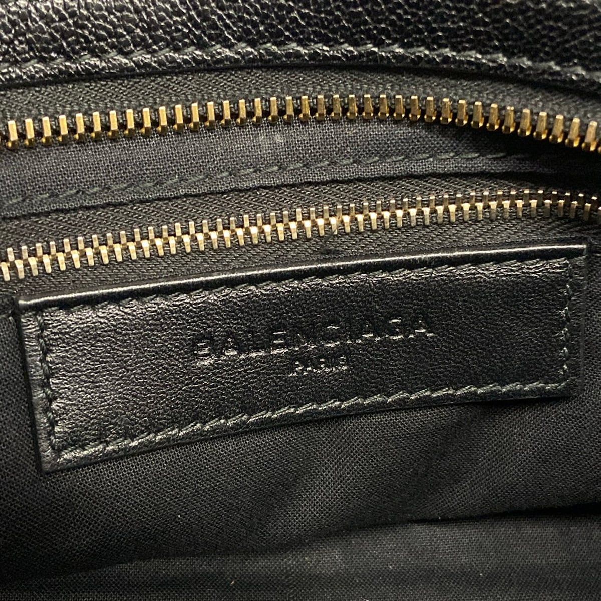 Balenciaga Handbag Classic Metallic Edge Mini City Black Leather — view 9