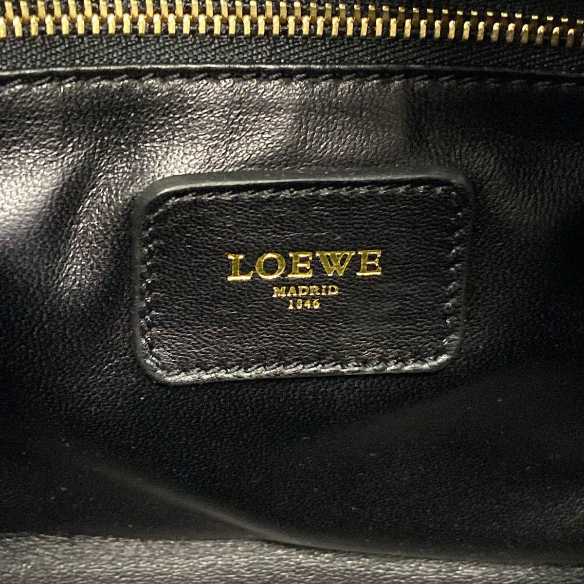 Loewe Handbag Amazona 28 Black Leather — view 9