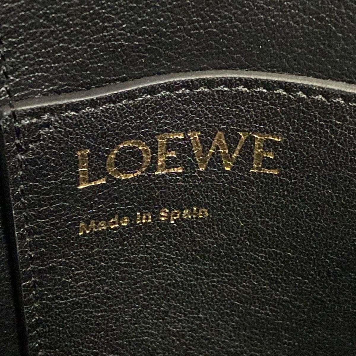 Loewe Tote Anagram Dark Gray Black 2-Way Leather — view 8