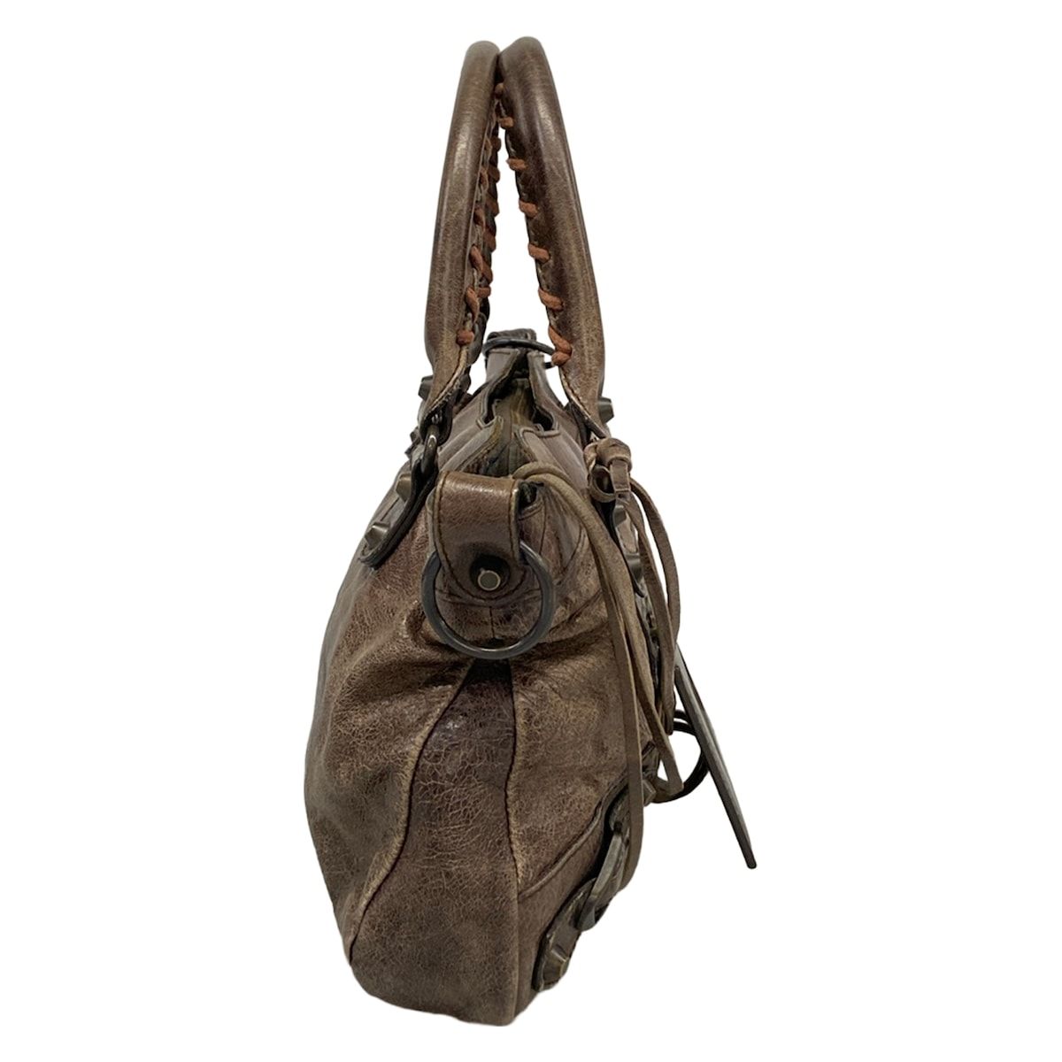 Balenciaga Handbag the Fast Dark Brown Leather — view 2