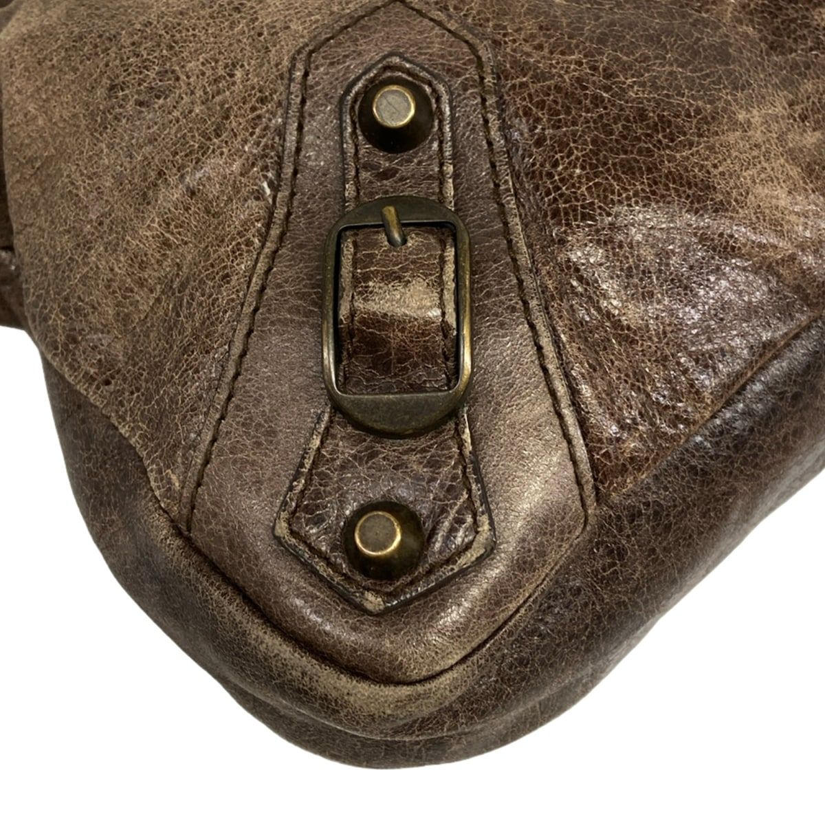 Balenciaga Handbag the Fast Dark Brown Leather — view 6