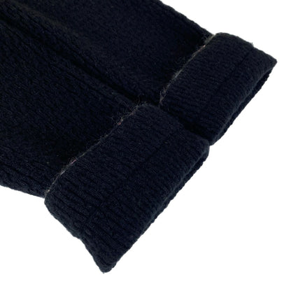 Chanel Cardigan 38 M Black Pink Multi Long Sleeve Camellia Cashmere Silk — view 6