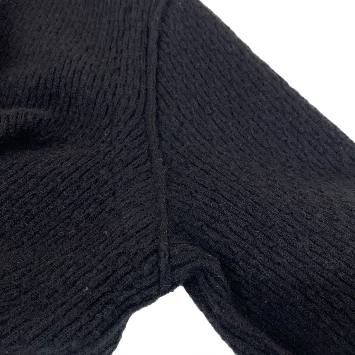 Chanel Cardigan 38 M Black Pink Multi Long Sleeve Camellia Cashmere Silk — view 8