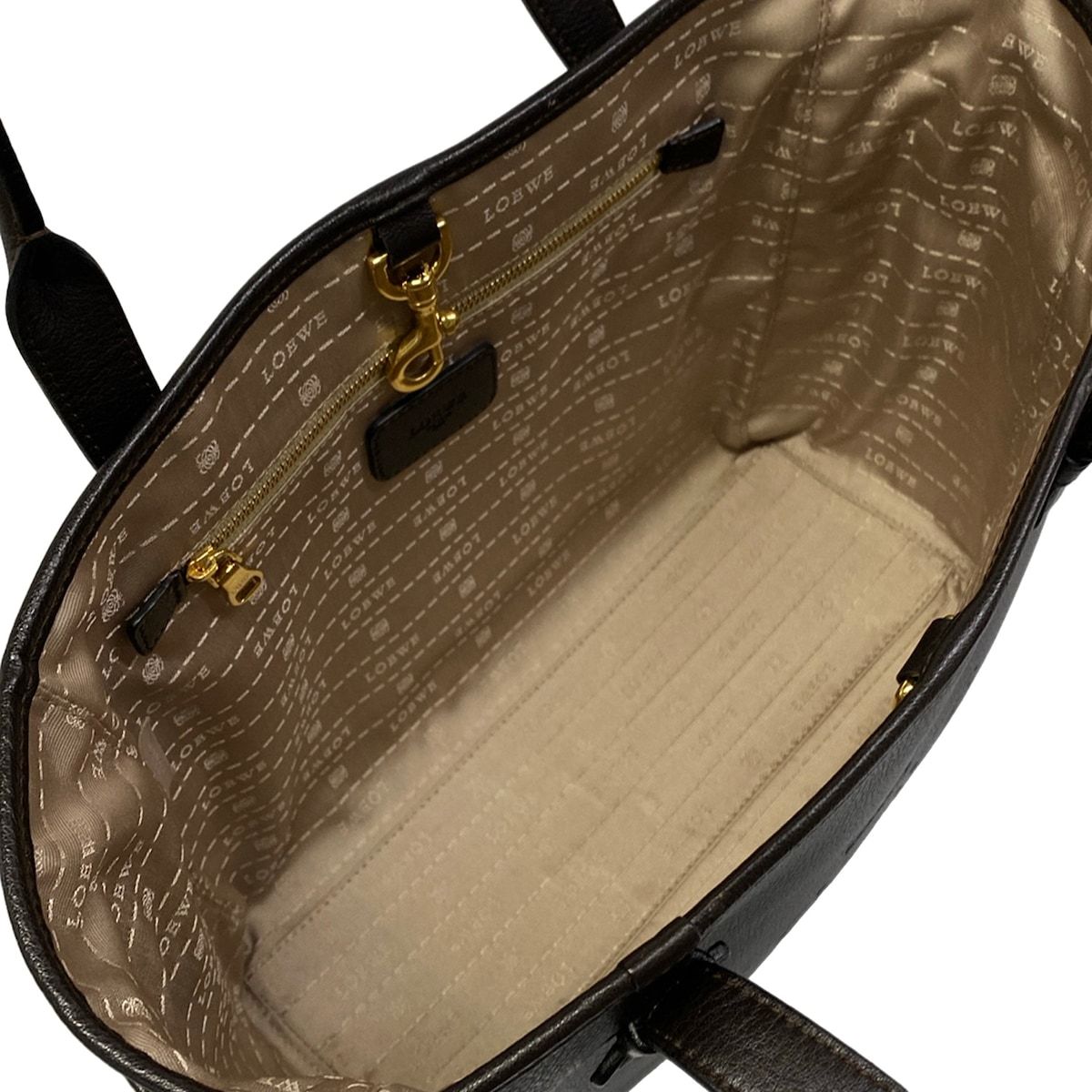 Loewe Tote Heritage Dark Brown Leather — view 7
