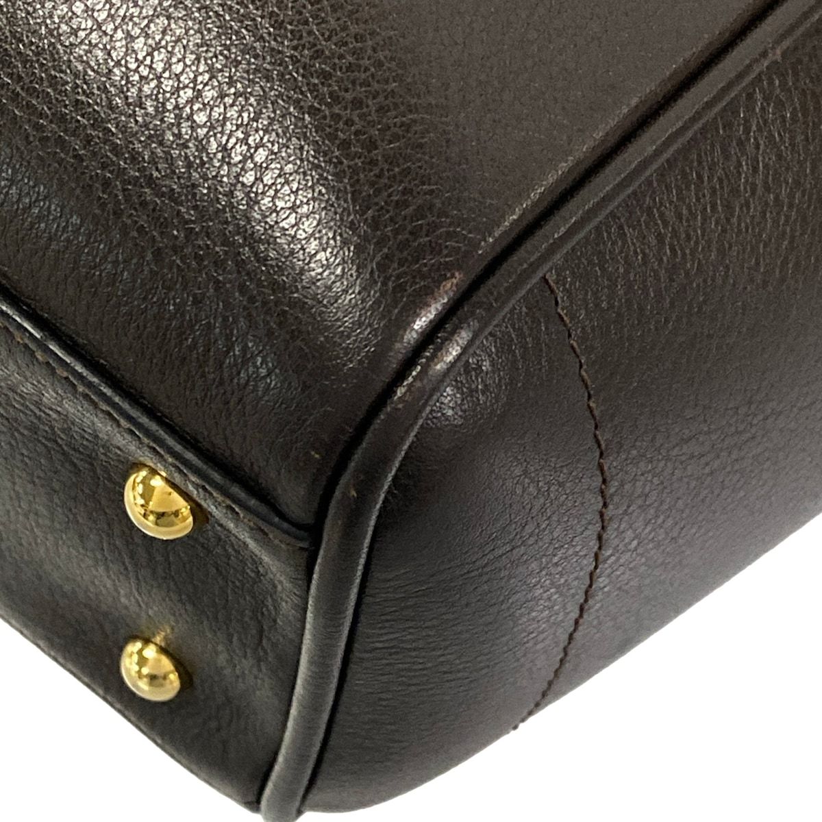 Loewe Tote Heritage Dark Brown Leather — view 6