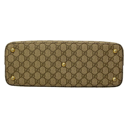 Gucci Handbag GG Plus Supreme Dark Brown Pink Multi Leather — view 5