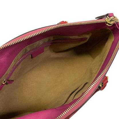 Gucci Handbag GG Plus Supreme Dark Brown Pink Multi Leather — view 7
