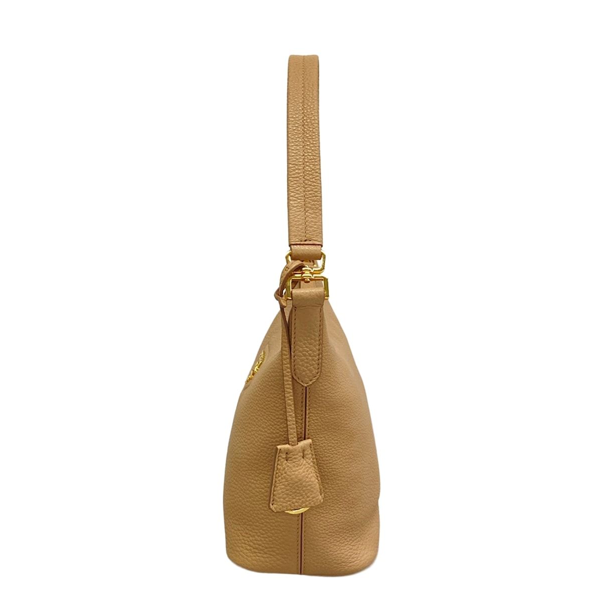 Prada Shoulder Bag Beige Leather — view 4