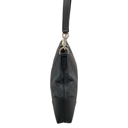 Gucci Shoulder Bag GG Supreme Canvas Dark Gray Black Multi Removable Strap — view 2