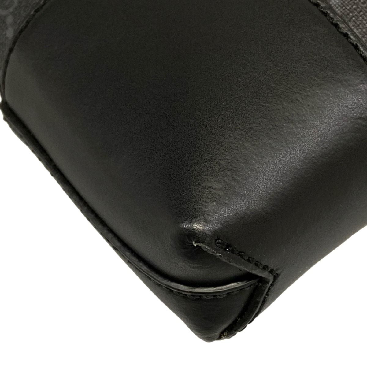 Gucci Shoulder Bag GG Supreme Canvas Dark Gray Black Multi Removable Strap — view 6