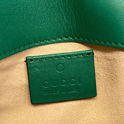 Gucci Shoulder Bag GG Marmont Quilted Leather Super Green Chain — view 8