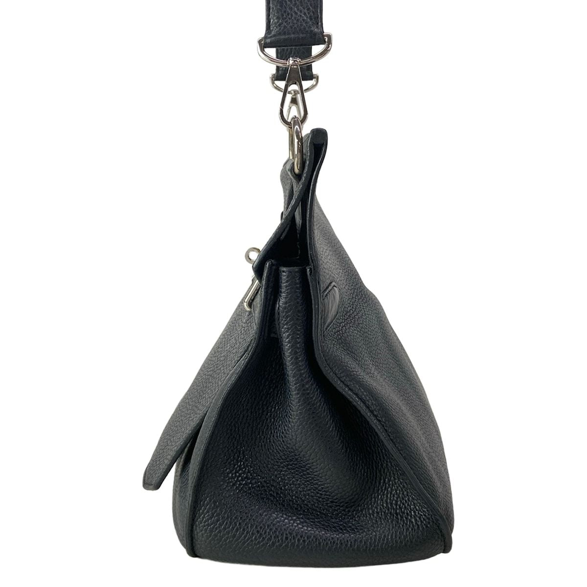 Hermes Shoulder Bag Gipsiere 34 Black Silver — view 4