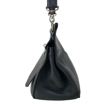 Hermes Shoulder Bag Gipsiere 34 Black Silver — view 4