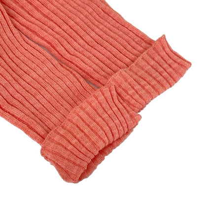 Chanel Cardigan 36 S Salmon Pink Short Sleeve Long Length Cotton — view 8