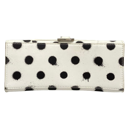 Balenciaga Handbag Hourglass Small White Black Dot Pattern — view 5