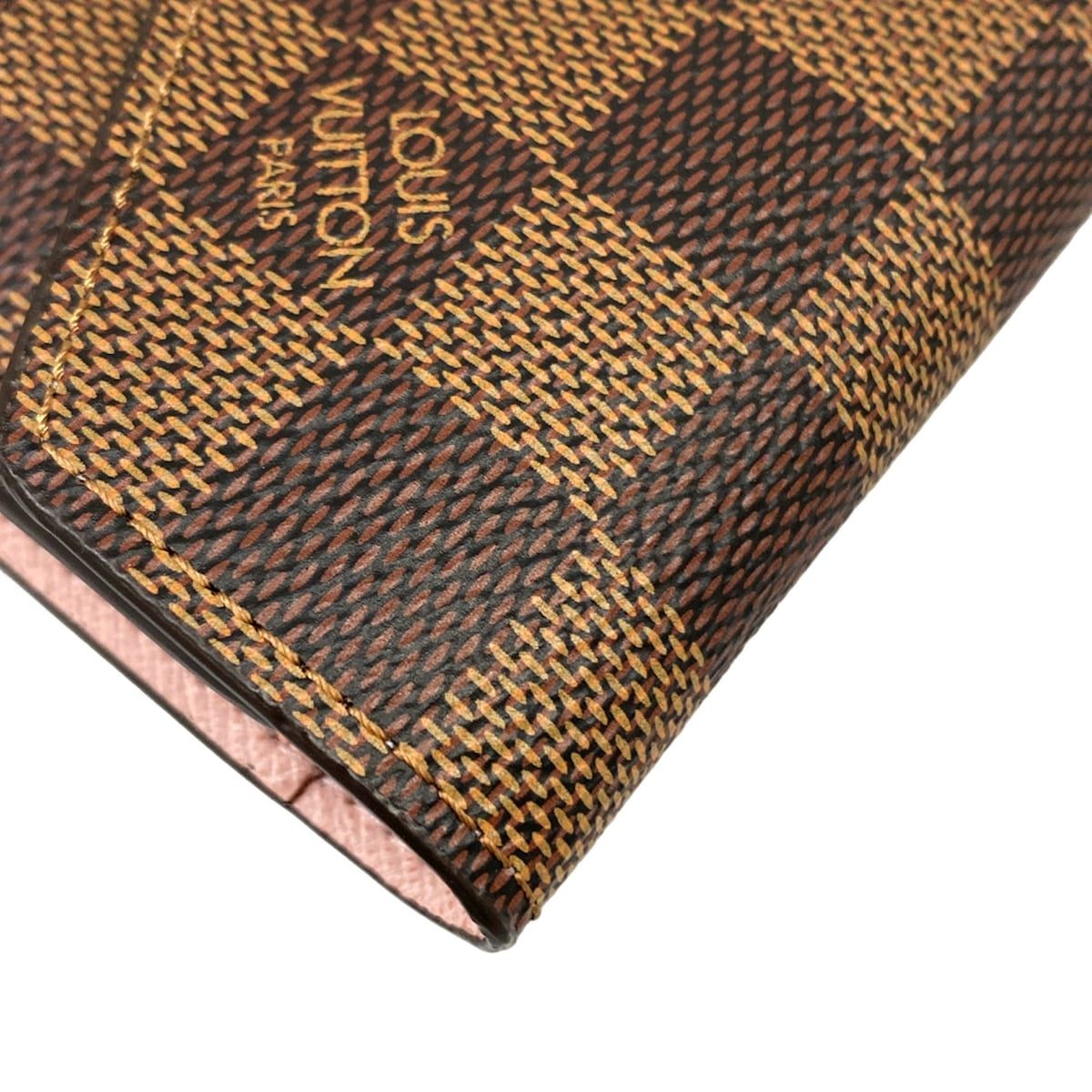 Louis Vuitton Trifold Wallet Damier Portefeuille Victorine Rose Ballerine — view 6