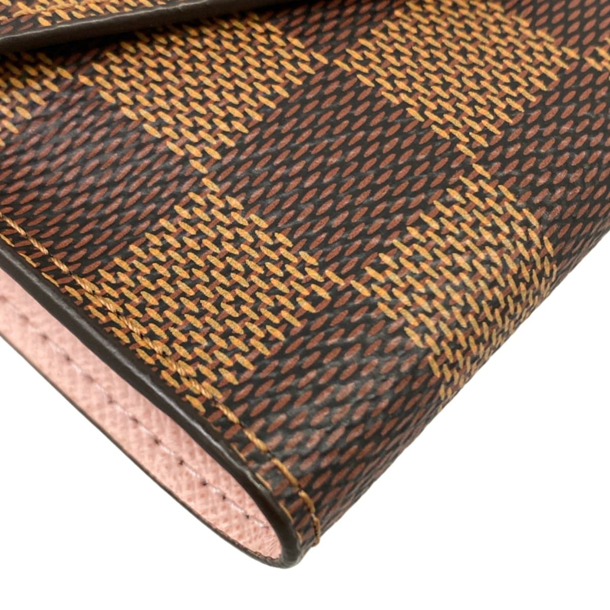 Louis Vuitton Trifold Wallet Damier Portefeuille Victorine Rose Ballerine — view 7