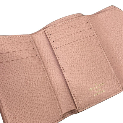 Louis Vuitton Trifold Wallet Damier Portefeuille Victorine Rose Ballerine — view 3
