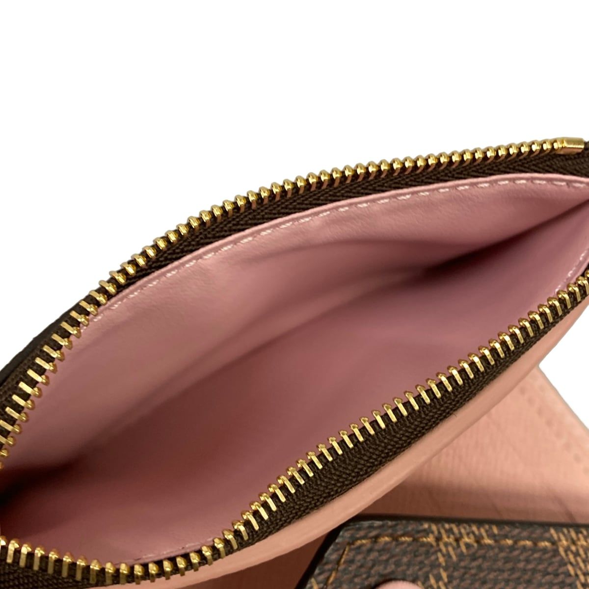 Louis Vuitton Trifold Wallet Damier Portefeuille Victorine Rose Ballerine — view 4