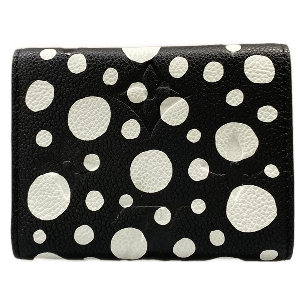 Louis Vuitton Trifold Wallet Yayoi Kusama LV YK Portefeuille Victorine Noir — view 2