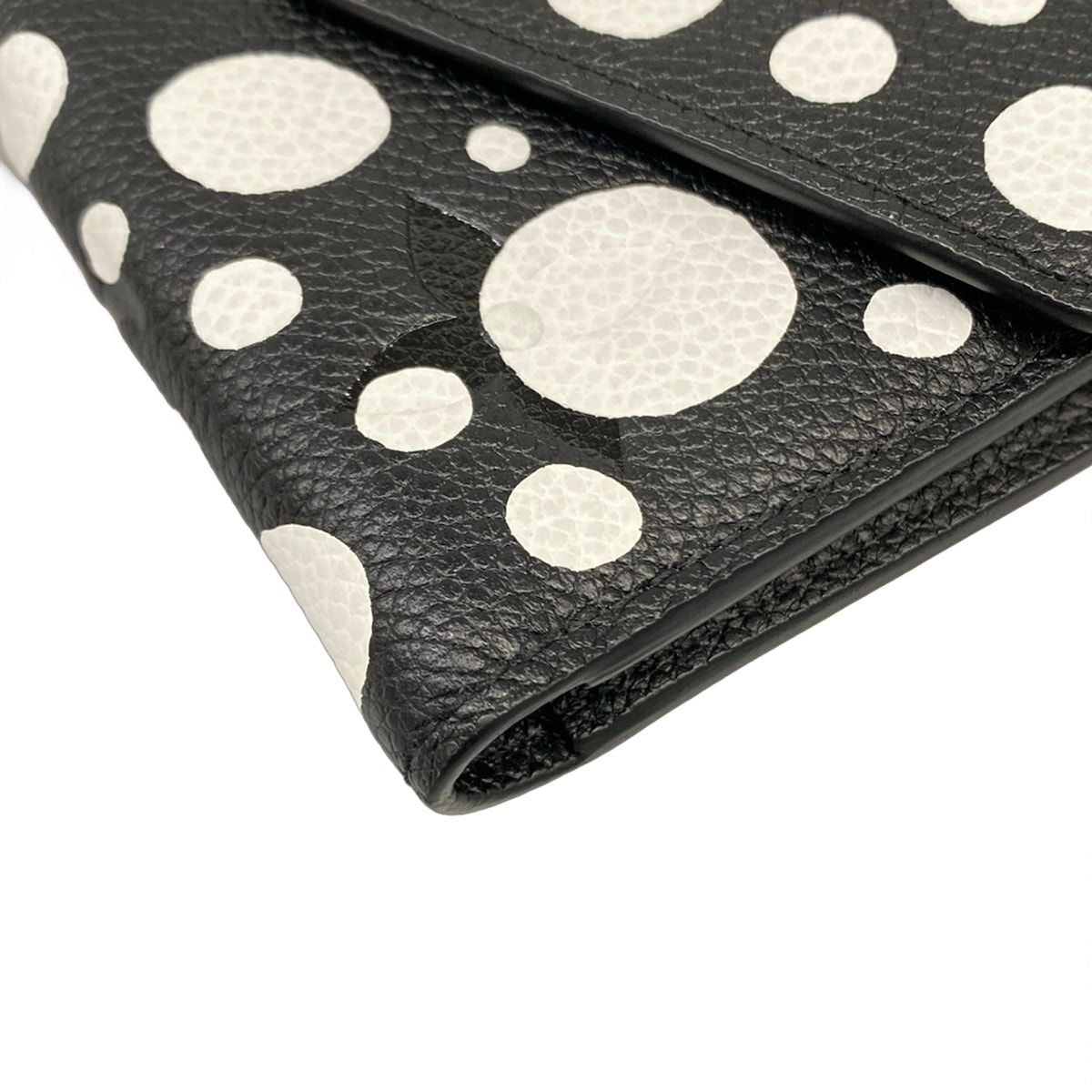 Louis Vuitton Trifold Wallet Yayoi Kusama LV YK Portefeuille Victorine Noir — view 5